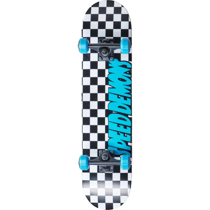 Checkers Blue 7.75" Skate Complet SPEED DEMONS 1 Checkers Blue 7.75" Skate Complet SPEED DEMONS