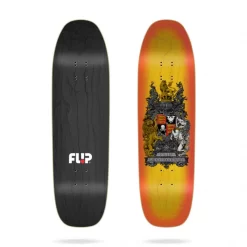 Deck Mountain Crest Sprayed Yellow 9" FLIP Skateboard