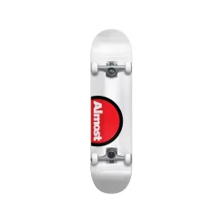Off Side White 7.625" ALMOST Skateboard