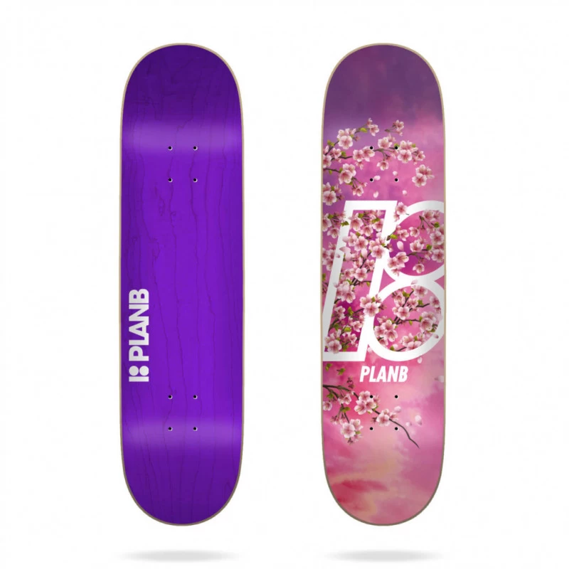 Planche Team Cherry Blossom 8" PLAN B Skateboard 1 Planche Team Cherry Blossom 8" PLAN B Skateboard