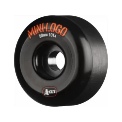 Roues MINI LOGO 58mm A-Cut 101A Noir X4