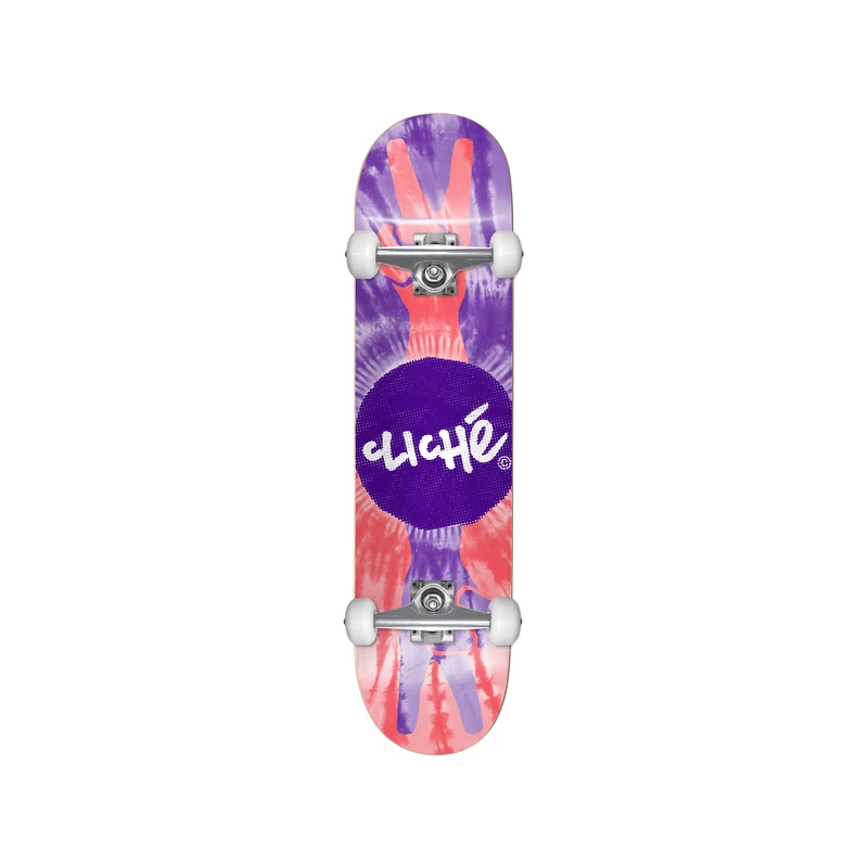 Skate Complet Peace Purple Red 8" CLICHé Skateboard 1 Skate Complet Peace Purple Red 8" CLICHé Skateboard