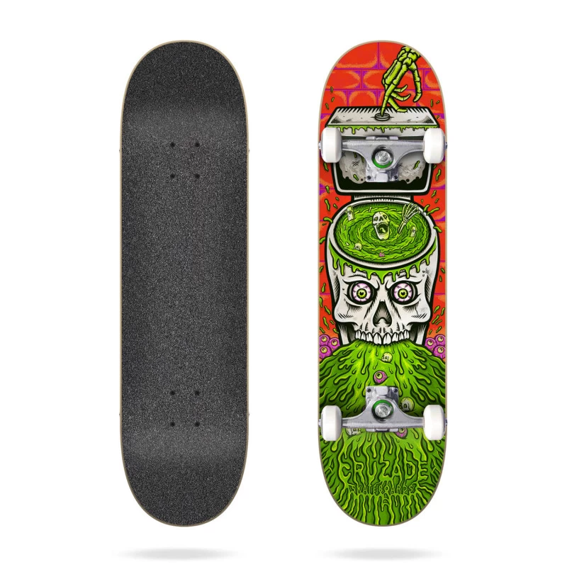 Skate Complet Skull Swirl 8" CRUZADE Skateboard 1 Skate Complet Skull Swirl 8" CRUZADE Skateboard